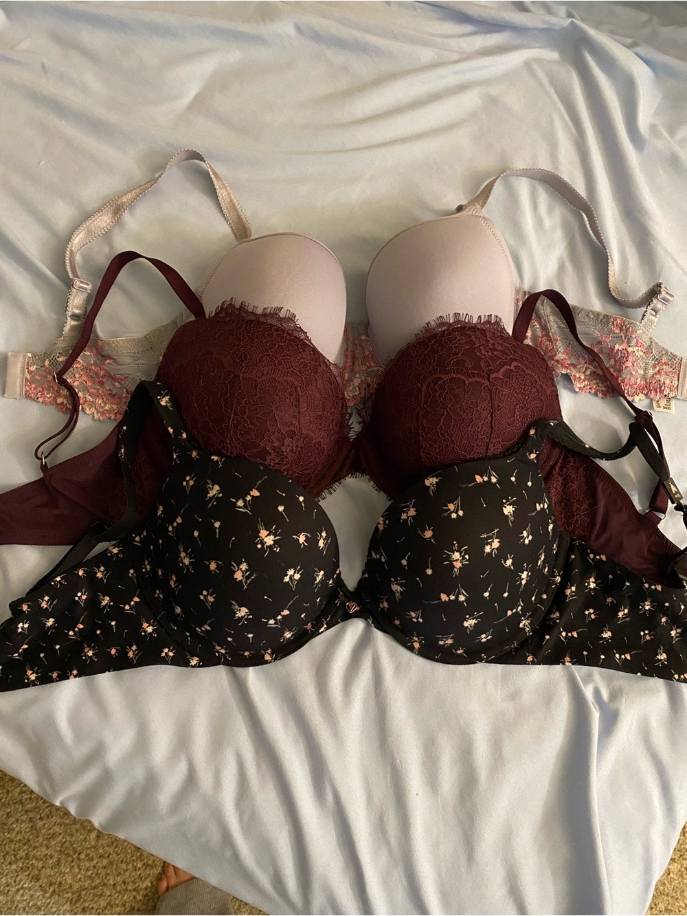NWOT Victoria’s Secret push up bras & Wacoal bra size 34DD